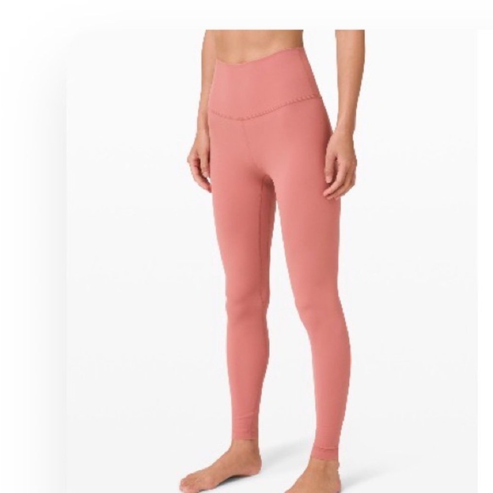 lululemon Align 28” seam High-Rise Leggings in Brier Rose- worn twice.